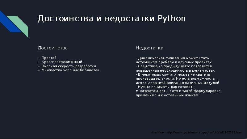 Основы языка python презентация