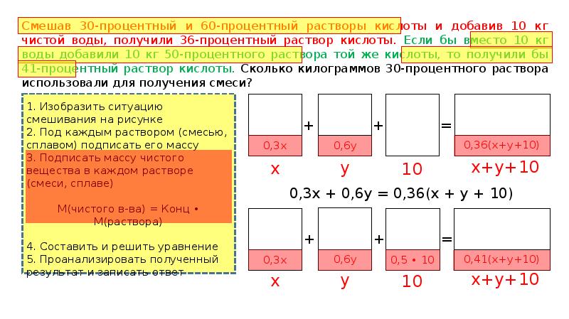 Первый содержит 10 никеля. Смешав 30 процентный и 60 процентный растворы кислоты и добавив. Смешав 76 процентный и 78 процентный растворы кислоты и добавив 10 кг. Смешав 91 процентный и 93 процентный растворы кислоты и добавив 10 кг. Смешав 80 процентный и 30 процентный растворы кислоты и добавив 10 кг.