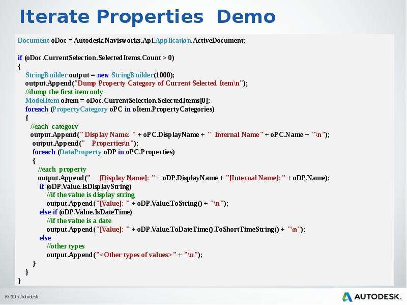 Display string. Object and property.