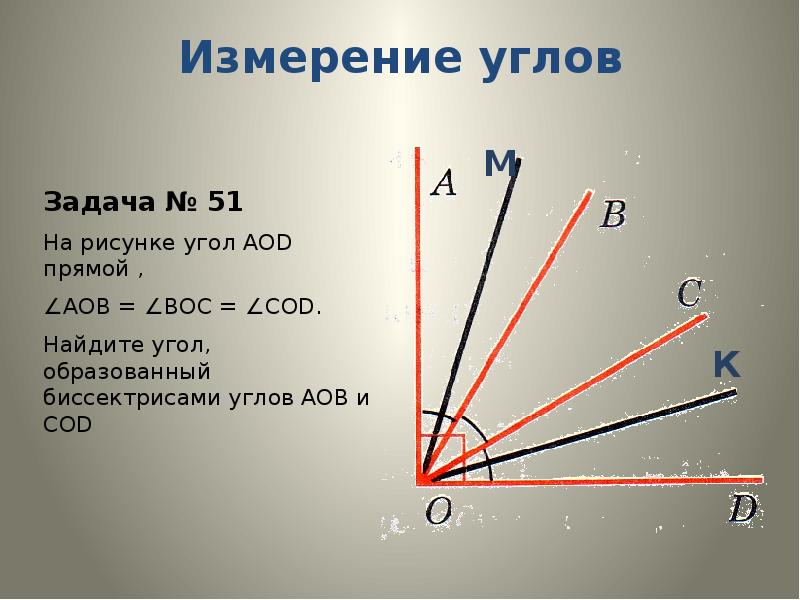 Прямой угол задания