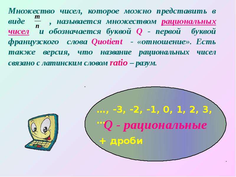 Понятие рационального числа 7 класс презентация