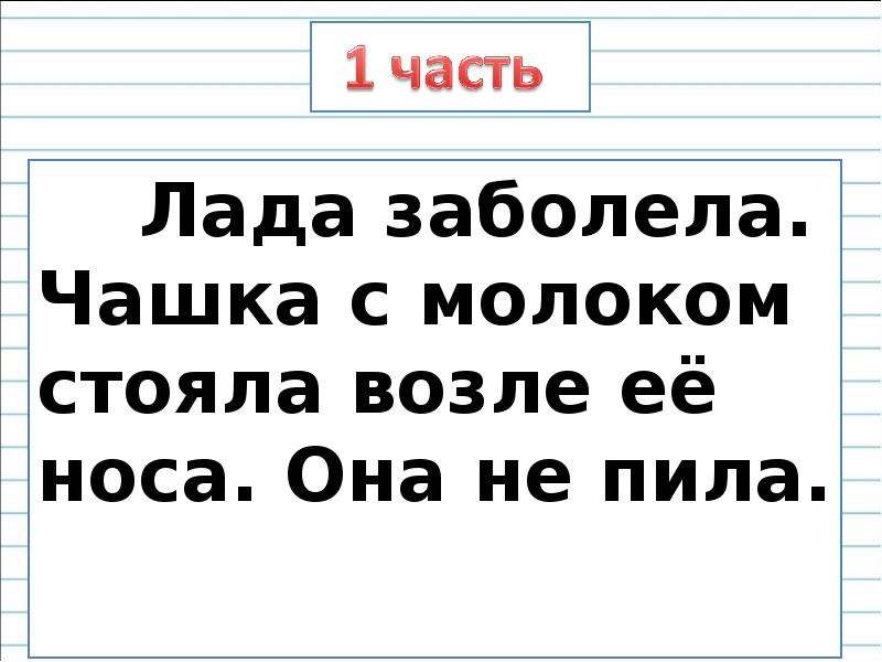 Изложение глоток молока 2 класс презентация