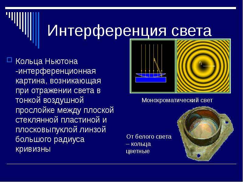 Почему интерференционная картина получается в виде колец