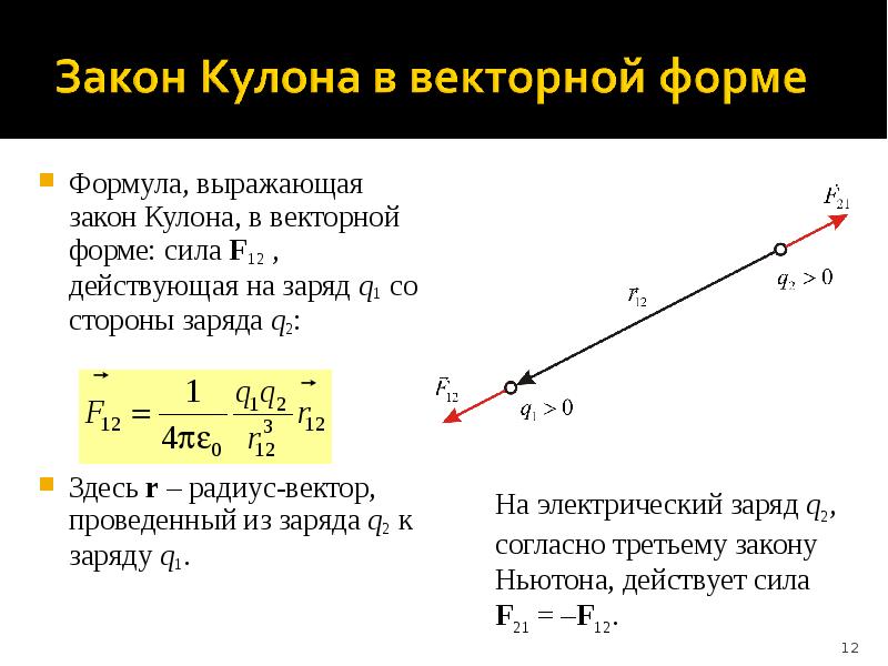 Закон кулона можно. Закон кулона в скалярной и векторной форме. Формула закона кулона в векторной форме имеет вид. Закон кулона в скалярной форме в вакууме. Закон кулона в векторной форме в вакууме.