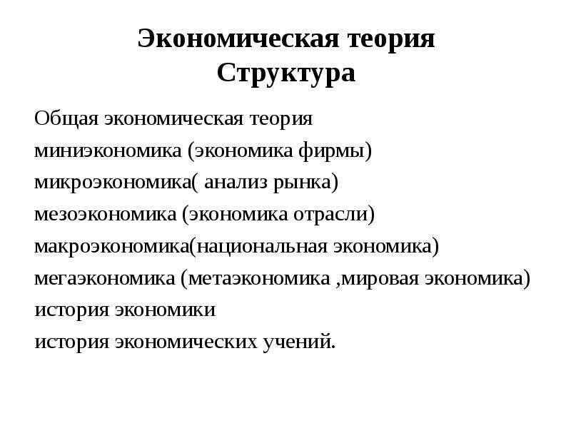 Сложный план микроэкономика