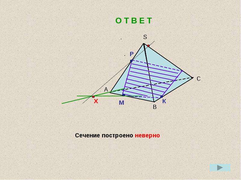 Презентация построение сечений тетраэдр и параллелепипед 10 класс атанасян