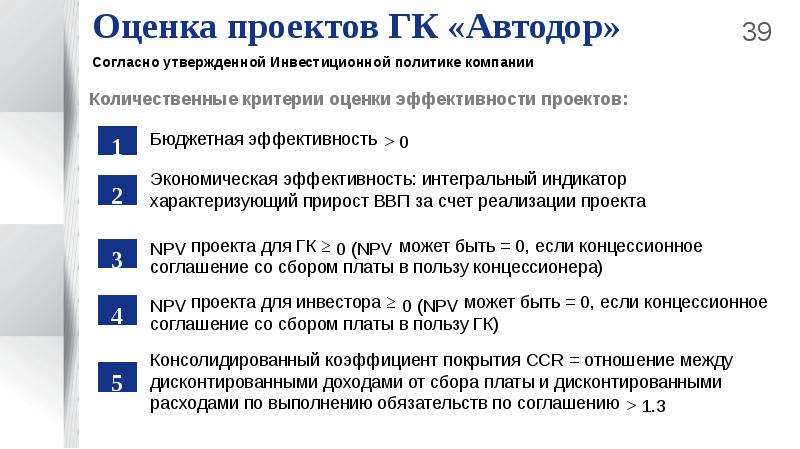 Эффективность участия в проекте включает