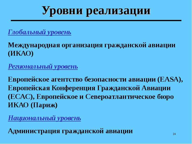 Международные организации гражданской авиации презентация