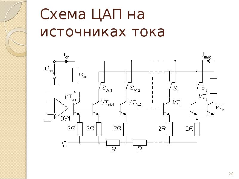 Цифро аналоговый преобразователь схема