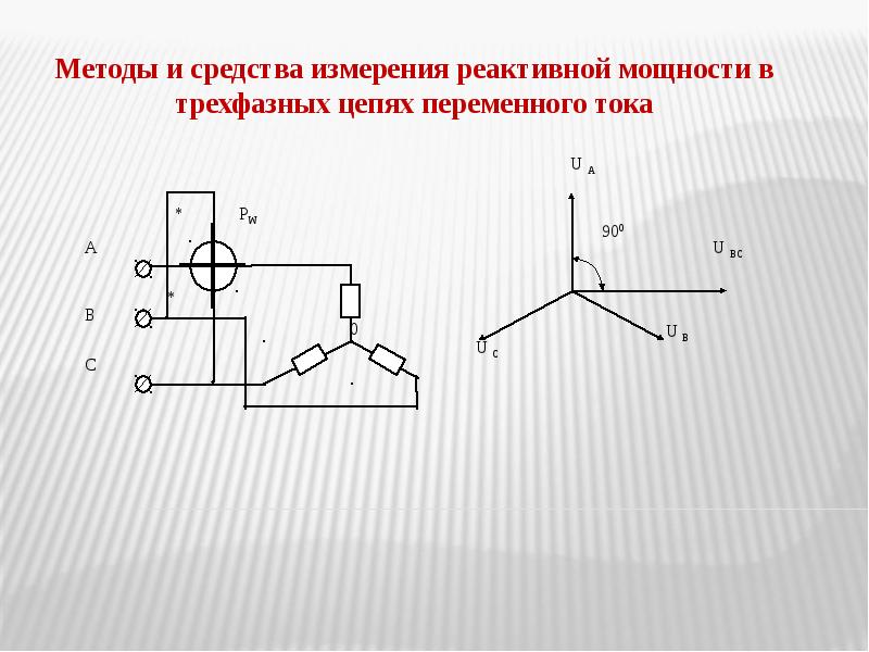 Измерение мощности в трехфазных цепях