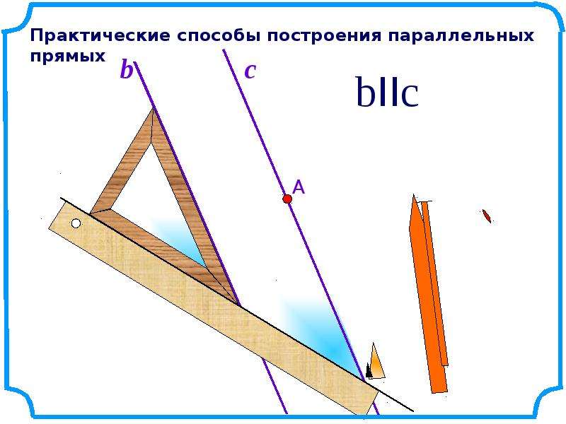 Начертить параллельные. Практические способы построения параллельных прямых. Практические способы построения параллельных прямых 7. Инструменты для построения параллельных прямых. Расскажите о практических способах построения параллельных прямых.