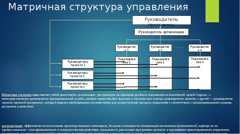 Матричная структура управления это