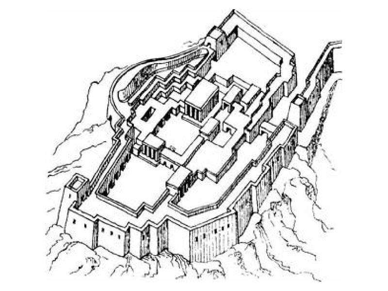 План дворца в тиринфе