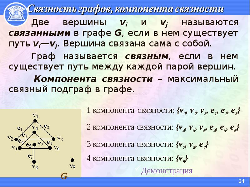 Задачи связанные графы