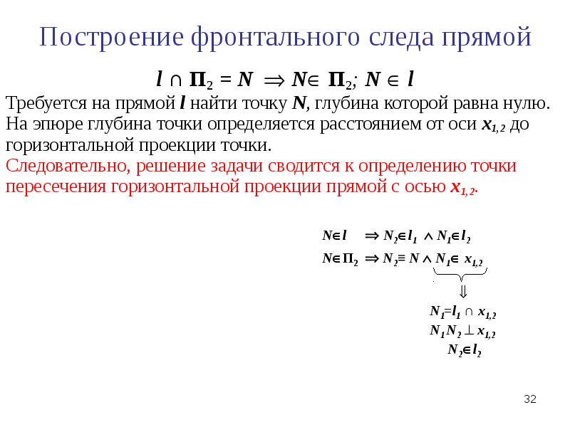 Простейшие задачи на прямую. Глубина точки.