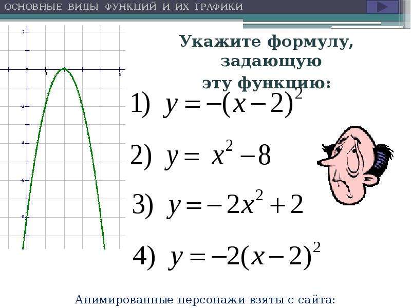 Основные типы функций