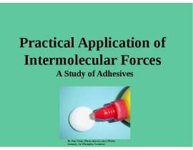 Green chemistry application to intermolecular forces