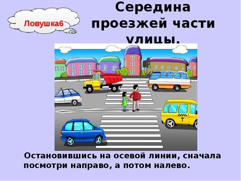 Основные части улицы