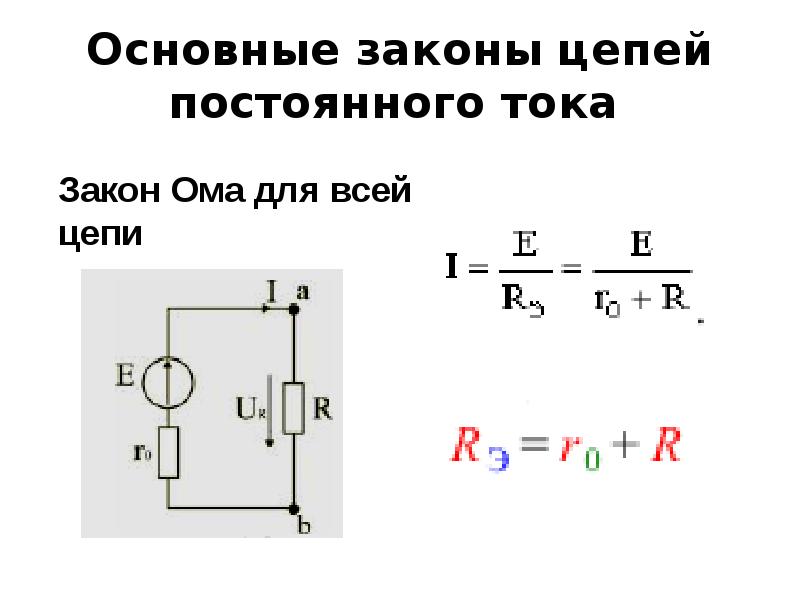 Закон цепи. Цепи постоянного тока.. Законы цепей постоянного тока. Основной закон электрической цепи. Основные законы электрических цепей.