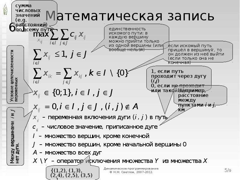 Записать математически. Математическая запись суммы. Математическая запись ограничений. Принцип Беллмана динамическое программирование. Принцип оптимальности Беллмана презентация.