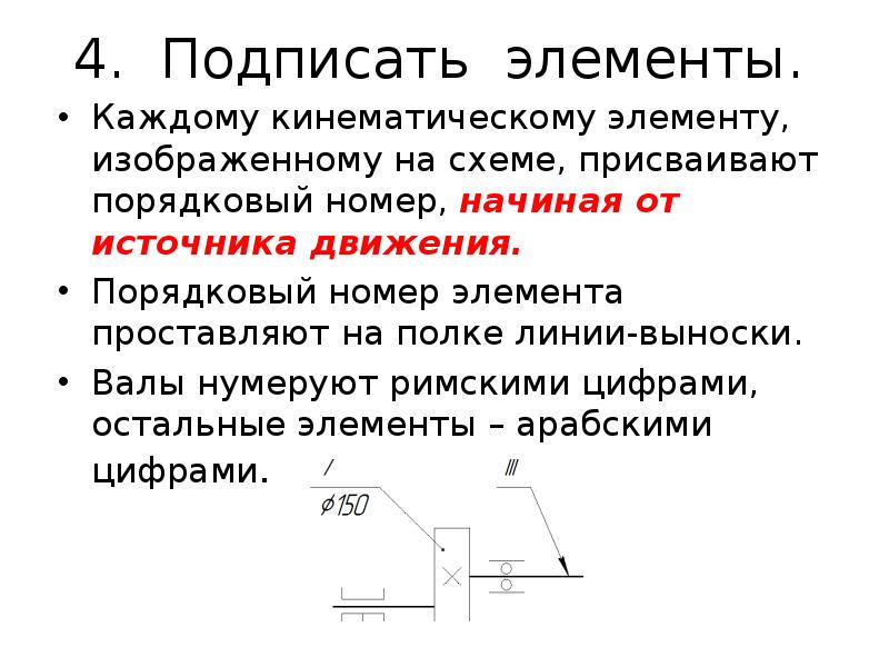 Схемы выполняют без соблюдения масштаба