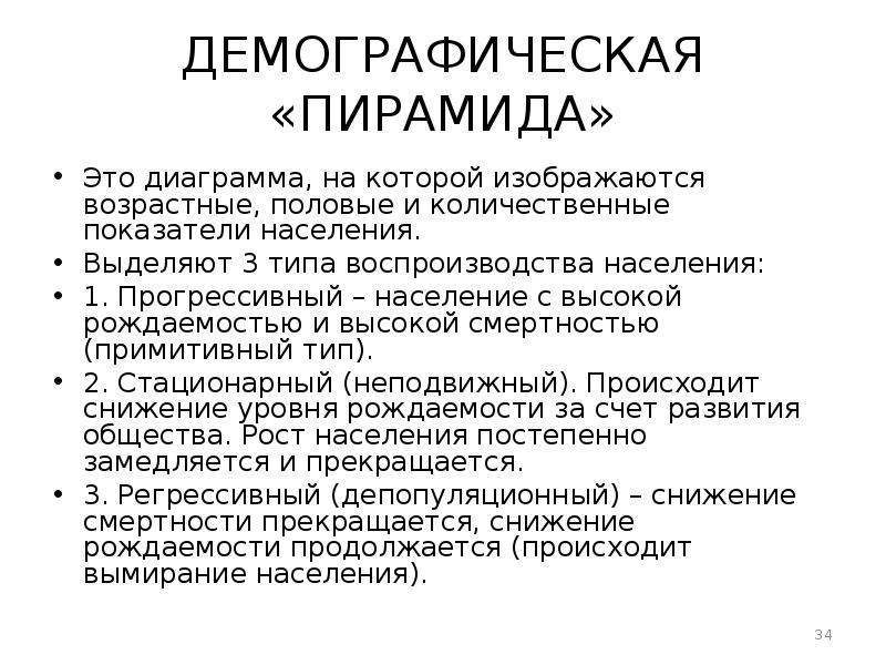 Направления демографии