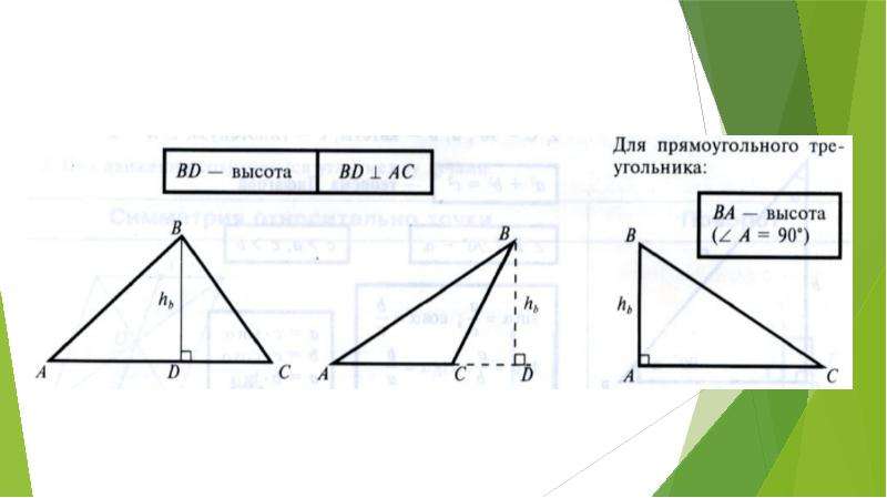 Высоты тупого треугольника картинки