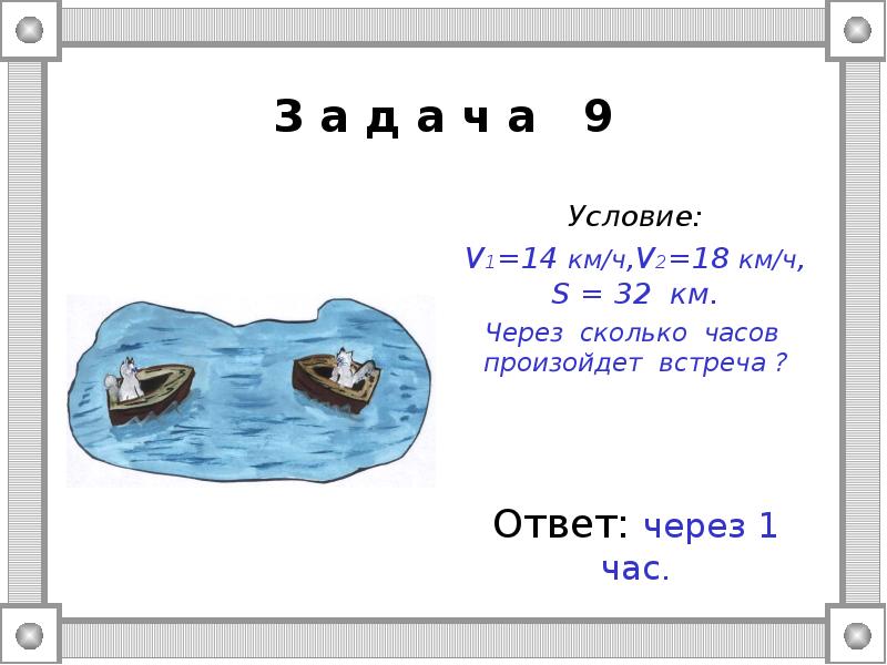 Условия 5 2. Тест по теме движение по реке 6 класс.