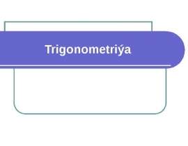 Trigonometriýa