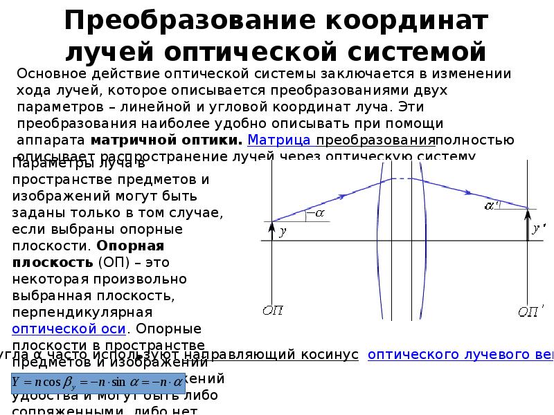 Матричные линзы