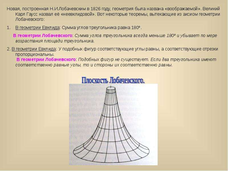 Неевклидова геометрия проект