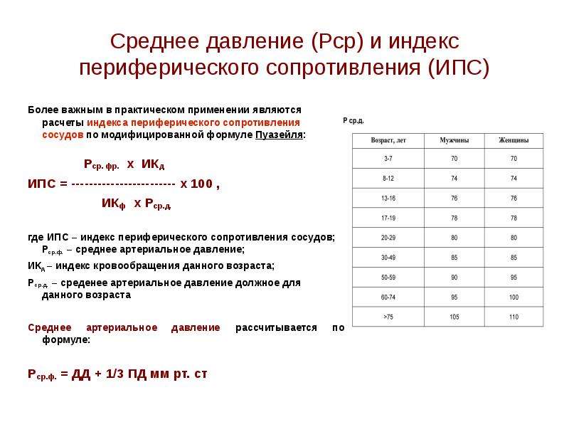 Среднее давление 10. Расчет величины общего периферического сопротивления. Индекс периферического сопротивления сосудов. Расчет среднего артериального давления формула. Индексы периферического сопротивления в средней мозговой артерии.