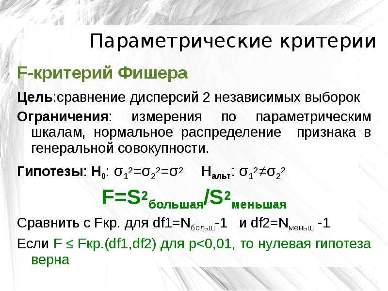 Метод нахождения точки фишера применяется для сравнения проектов