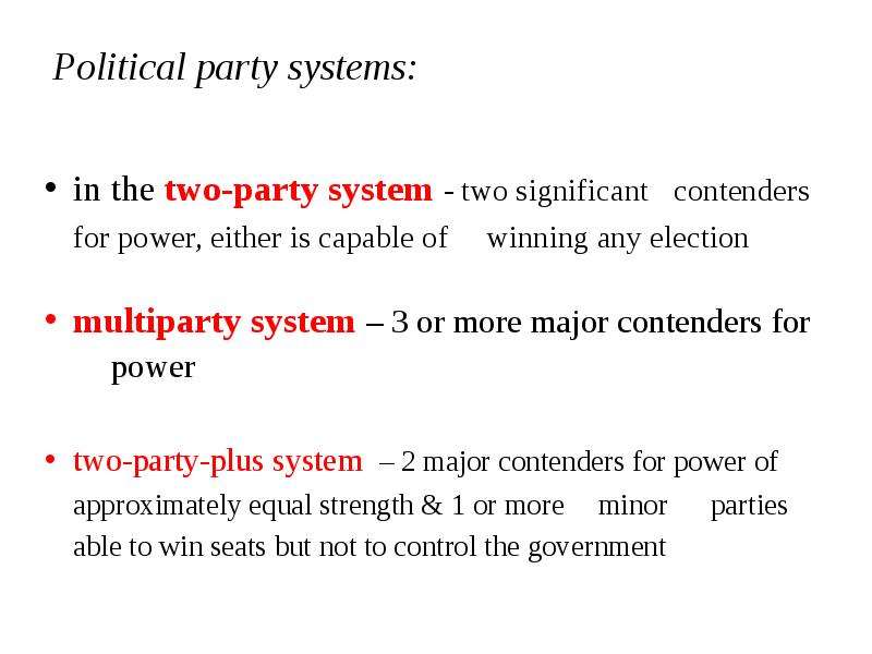 The political process