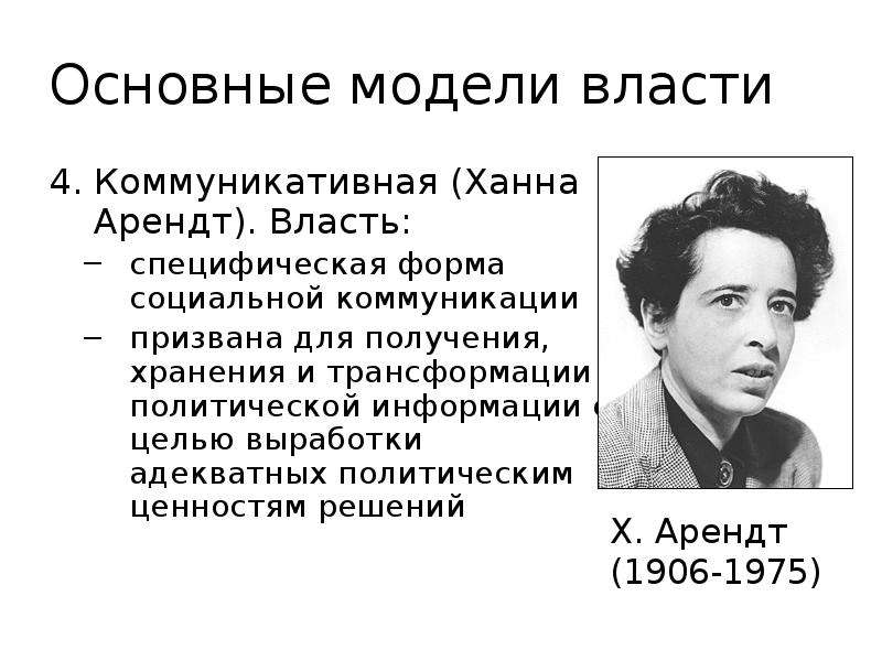 Модели власти. Ханна Арендт власть. Х. Арендт. Арендт основные идеи. Ханна Арендт основные политические идеи.