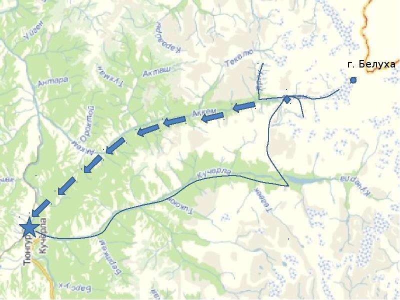 Белуха на карте россии контурная карта