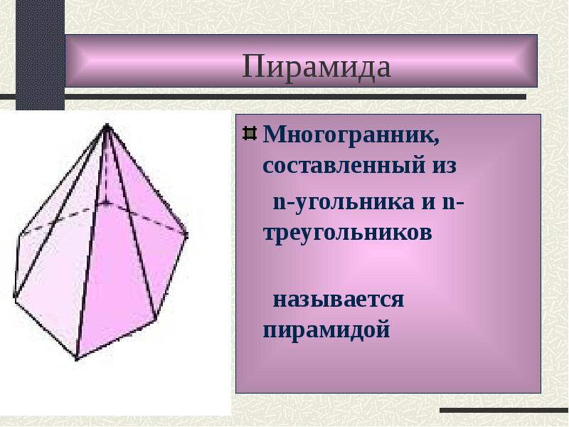 Виды тетраэдров