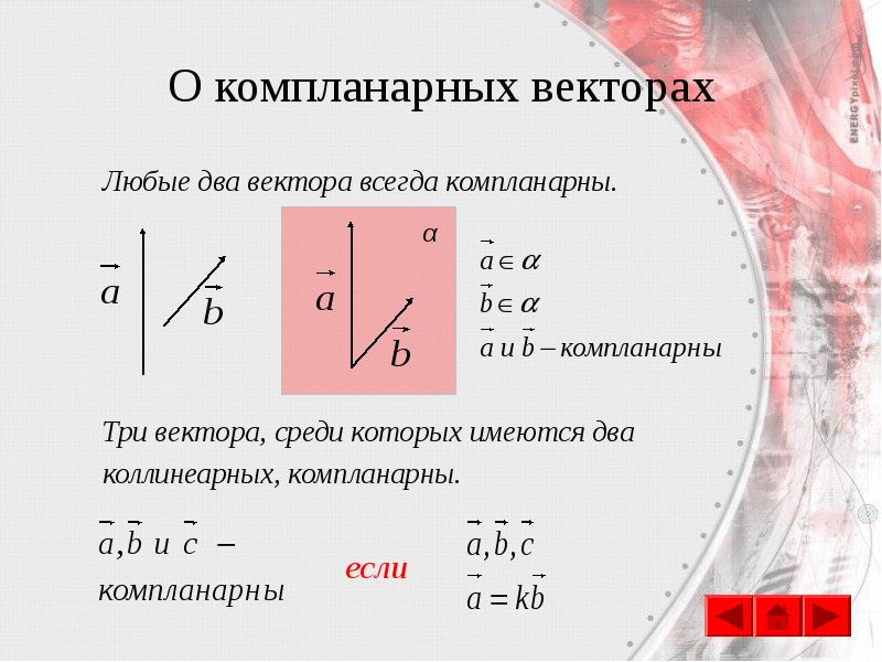 Любые два вектора. Любые два вектора компланарны. Любые два вектора всегда компланарны. Условие компланарности векторов в пространстве. Компланарность двух векторов в пространстве.