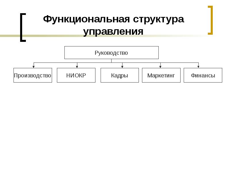 Функциональная структура управления