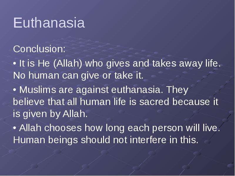 Реферат: Euthanasia The Right To Live Or