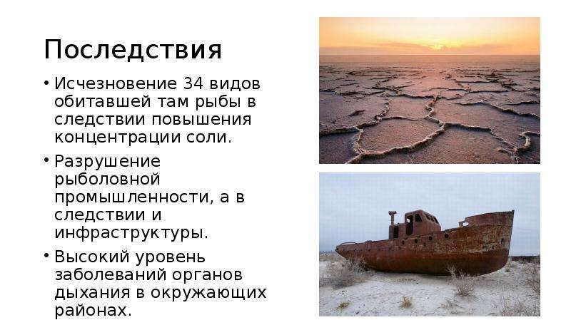 Проблемы аральского моря презентация