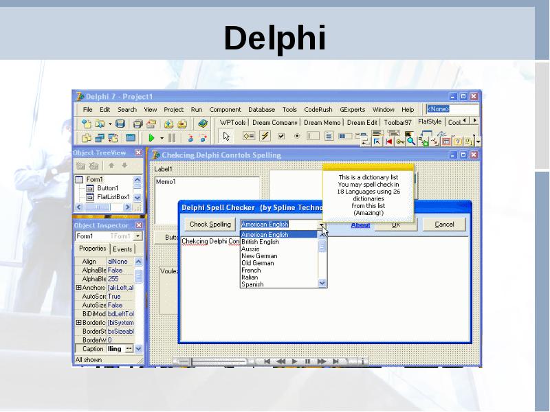 Делфи язык программирования презентация