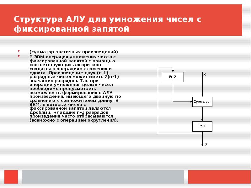 Операция умножения чисел. Структура алу для сложения чисел с плавающей запятой. Арифметико логическое устройство алу структура. Структура алу для деления двоичных чисел с фиксированной запятой. Структура алу.