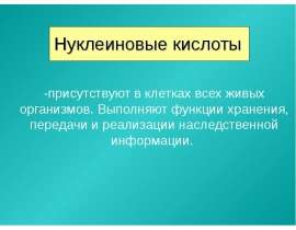 Нуклеиновые кислоты. Строение. Схема образования