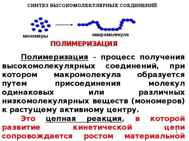 Высокомолекулярные соединения