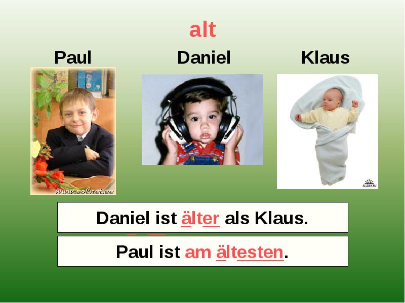 alt Paul Daniel Klaus Wer ist älter – Klaus oder Daniel? Wer ist am ältesten?