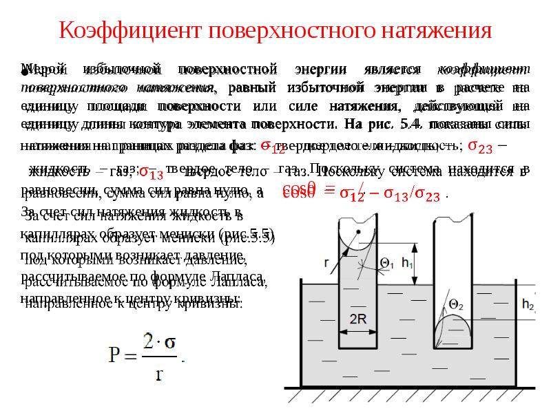 Свойства поверхностных слоев