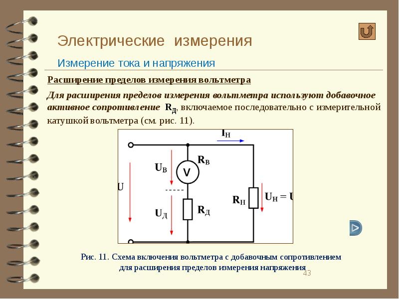 Схема измерение электрического поля