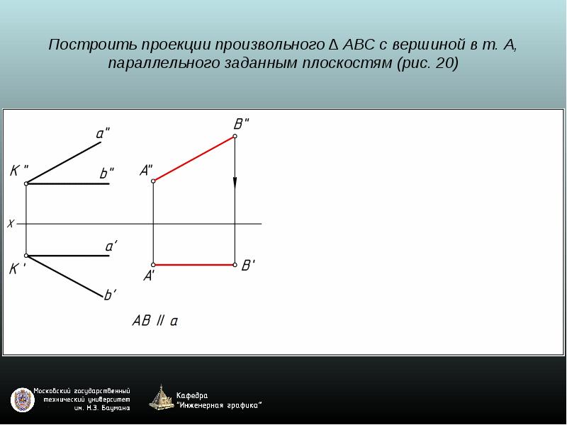 Построить проекции прямой. Построение проекций прямой. Построить проекции прямой параллельной плоскости. Построить фронтальную проекцию прямой. Построить прямую на плоскости проекции.