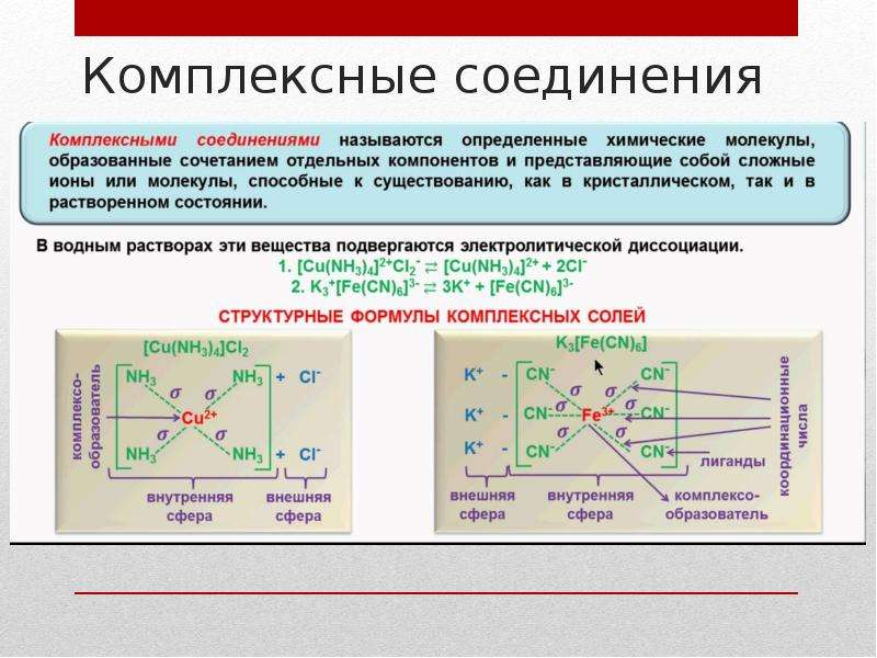 Комплексное соединение кислота